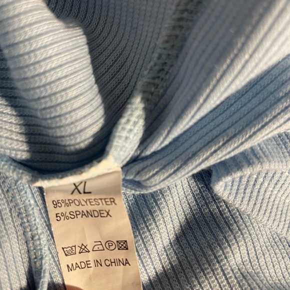 90. Women’s Tank, Size XL, baby blue, EUC - Picture 3 of 3